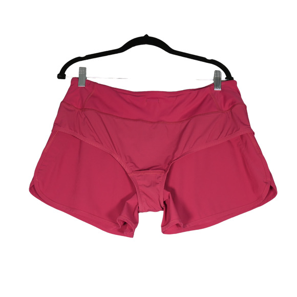CRZ Yoga Shorts Womens Large Pink Pull On Hidden Pocket Brief Running Hike Golf - Picture 6 of 13